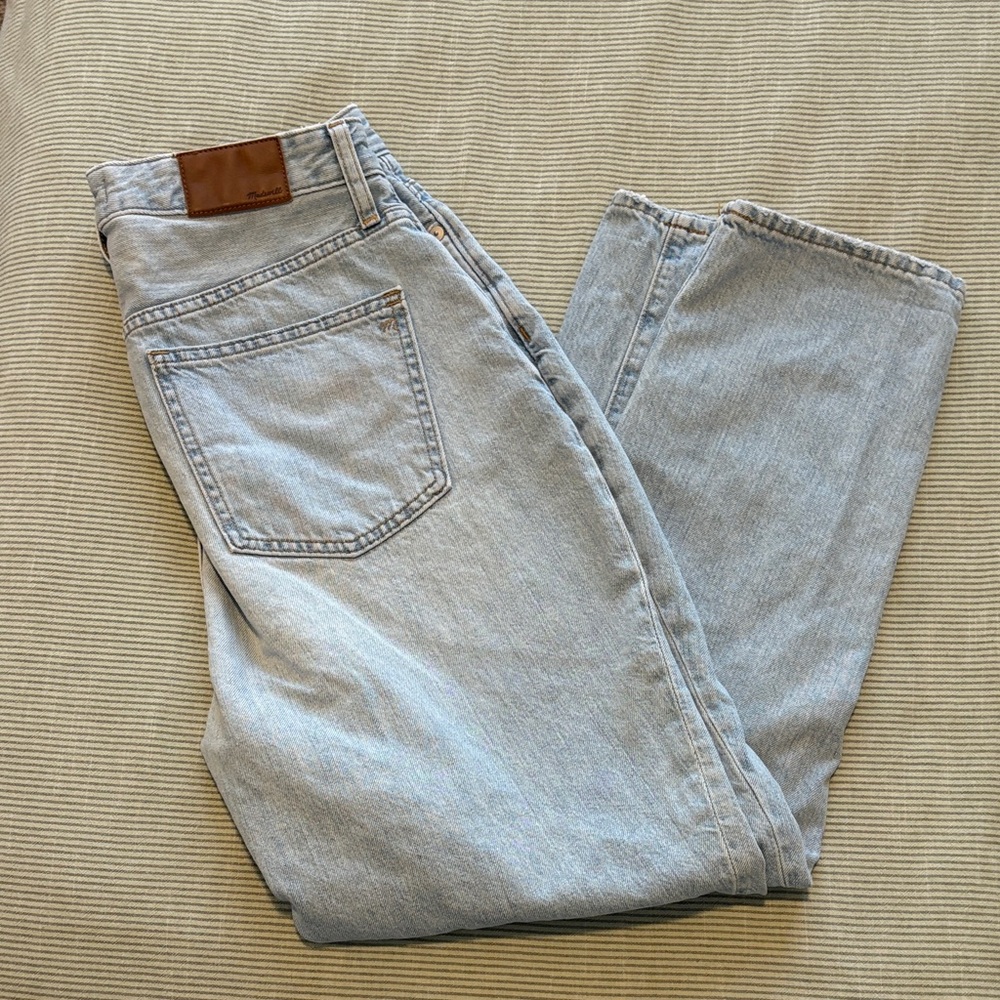Madewell curvy perfect vintage Jean 29 women’s Light Wash Straight Jeans